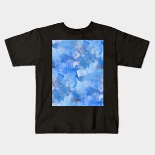 Clouds and Sky Squared Abstract Pattern Kids T-Shirt